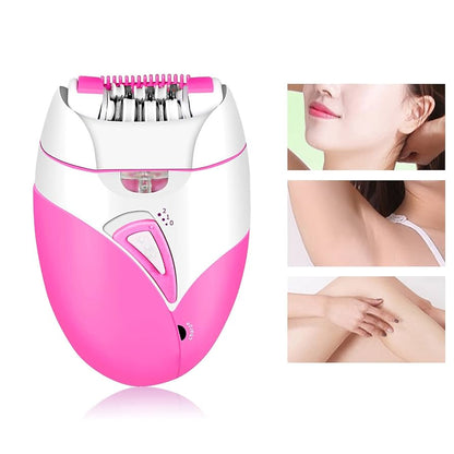Épilateur électrique Smooth Glide pour femme, 2 vitesses et lumière LED