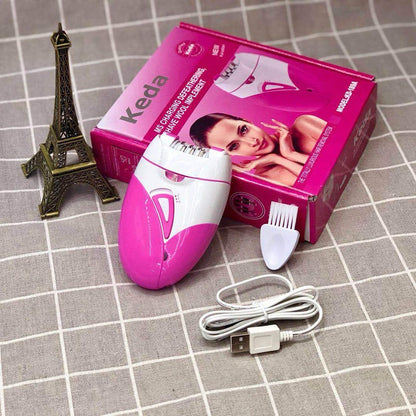 Épilateur électrique Smooth Glide pour femme, 2 vitesses et lumière LED