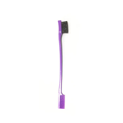 Double-Ended Toothbrush Style Eyebrow and Hair Brush