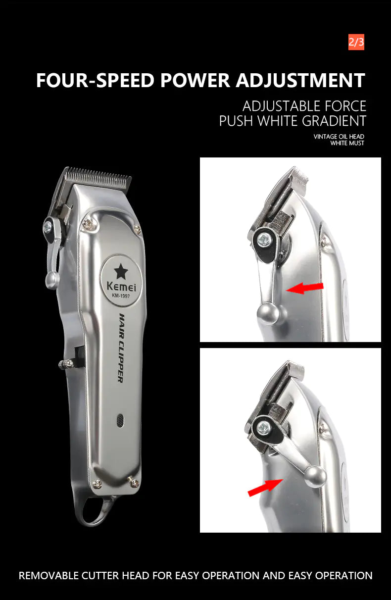 Kemei Electric Hair Clipper – Unlock Precision Grooming with Pro-Grade Power