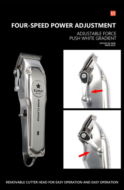 Kemei Electric Hair Clipper – Unlock Precision Grooming with Pro-Grade Power