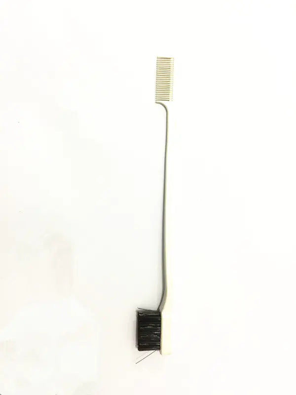 Double-Ended Toothbrush Style Eyebrow and Hair Brush
