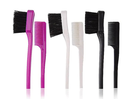 Double-Ended Toothbrush Style Eyebrow and Hair Brush