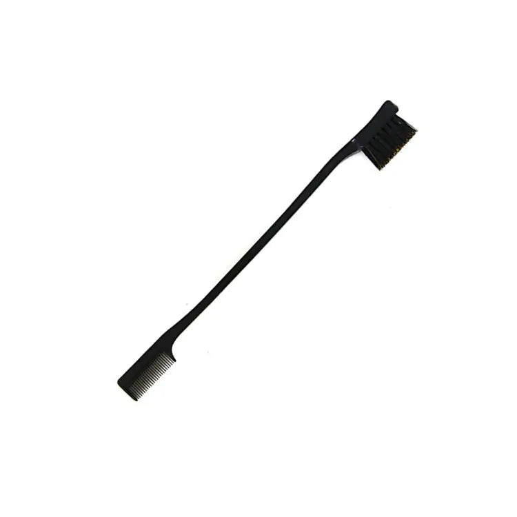 Double-Ended Toothbrush Style Eyebrow and Hair Brush