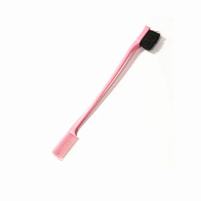 Double-Ended Toothbrush Style Eyebrow and Hair Brush